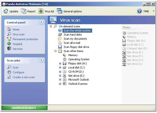 Panda Antivirus Platinum Screenshot